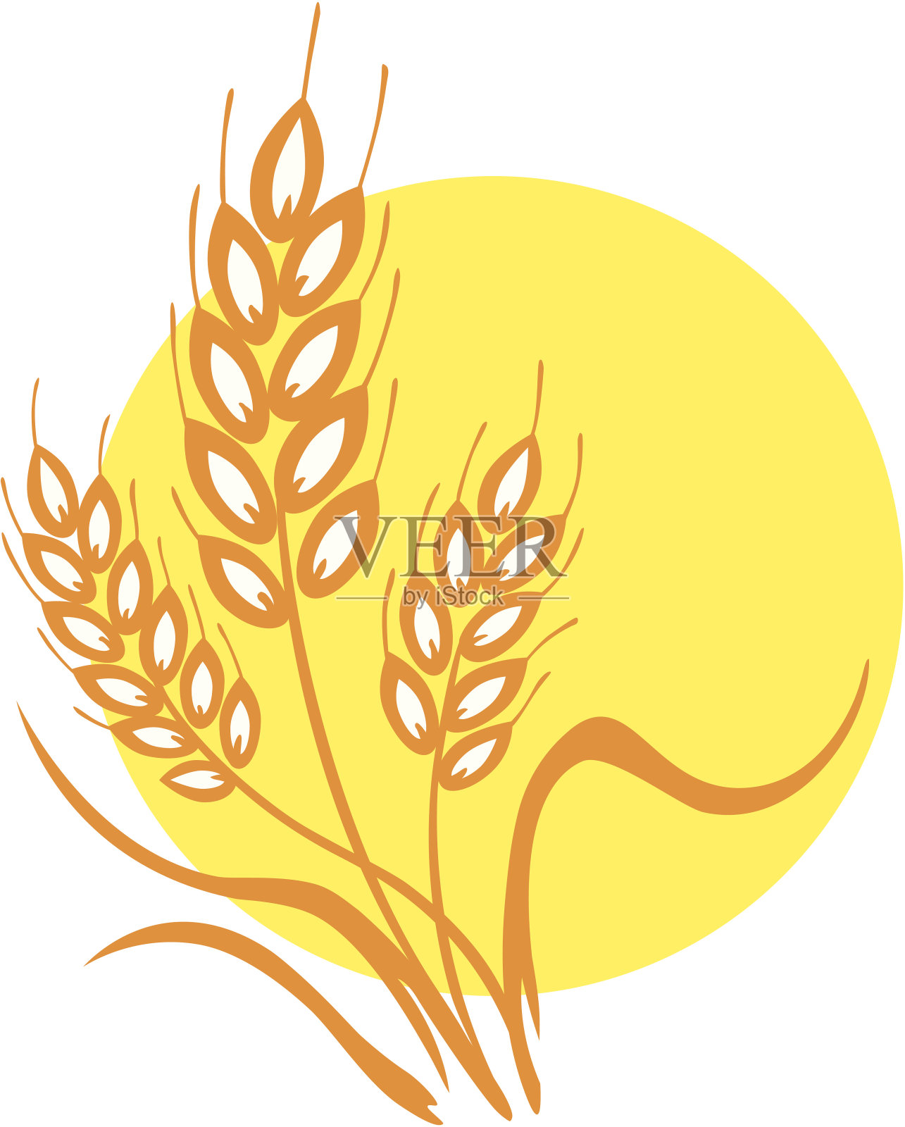 三个耳朵插画图片素材