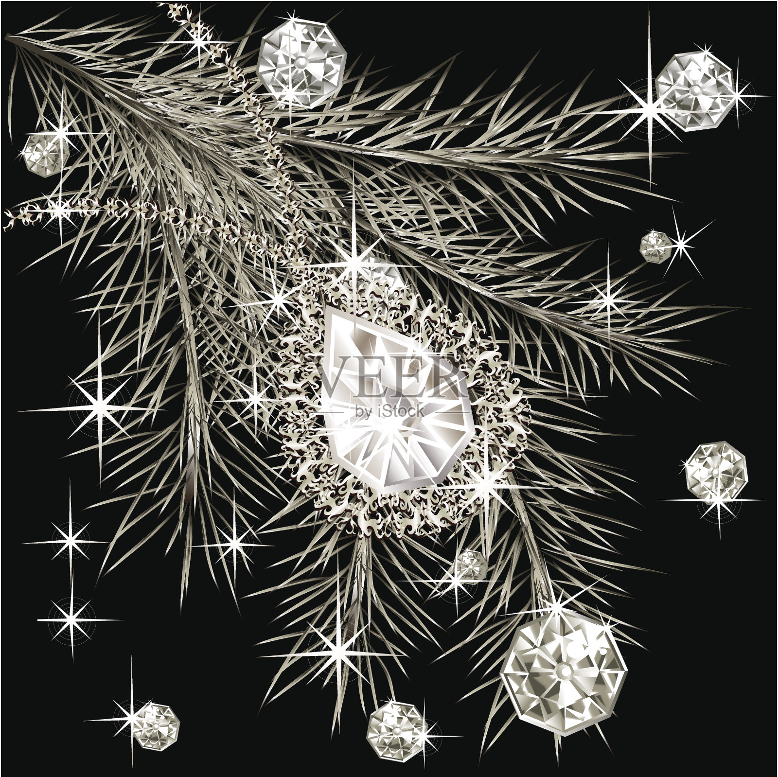 圣诞节的背景插画图片素材