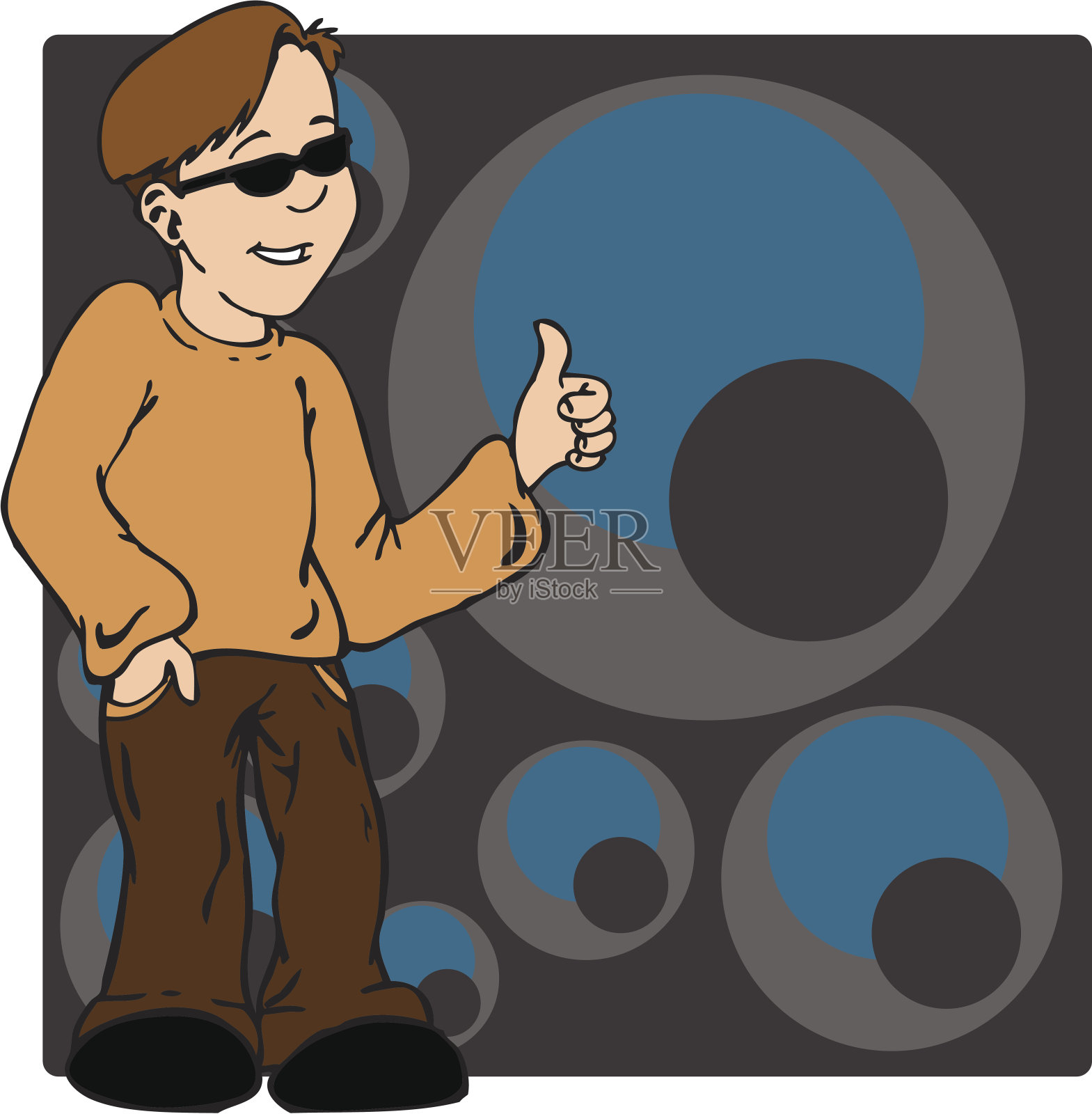 先生很酷设计元素图片