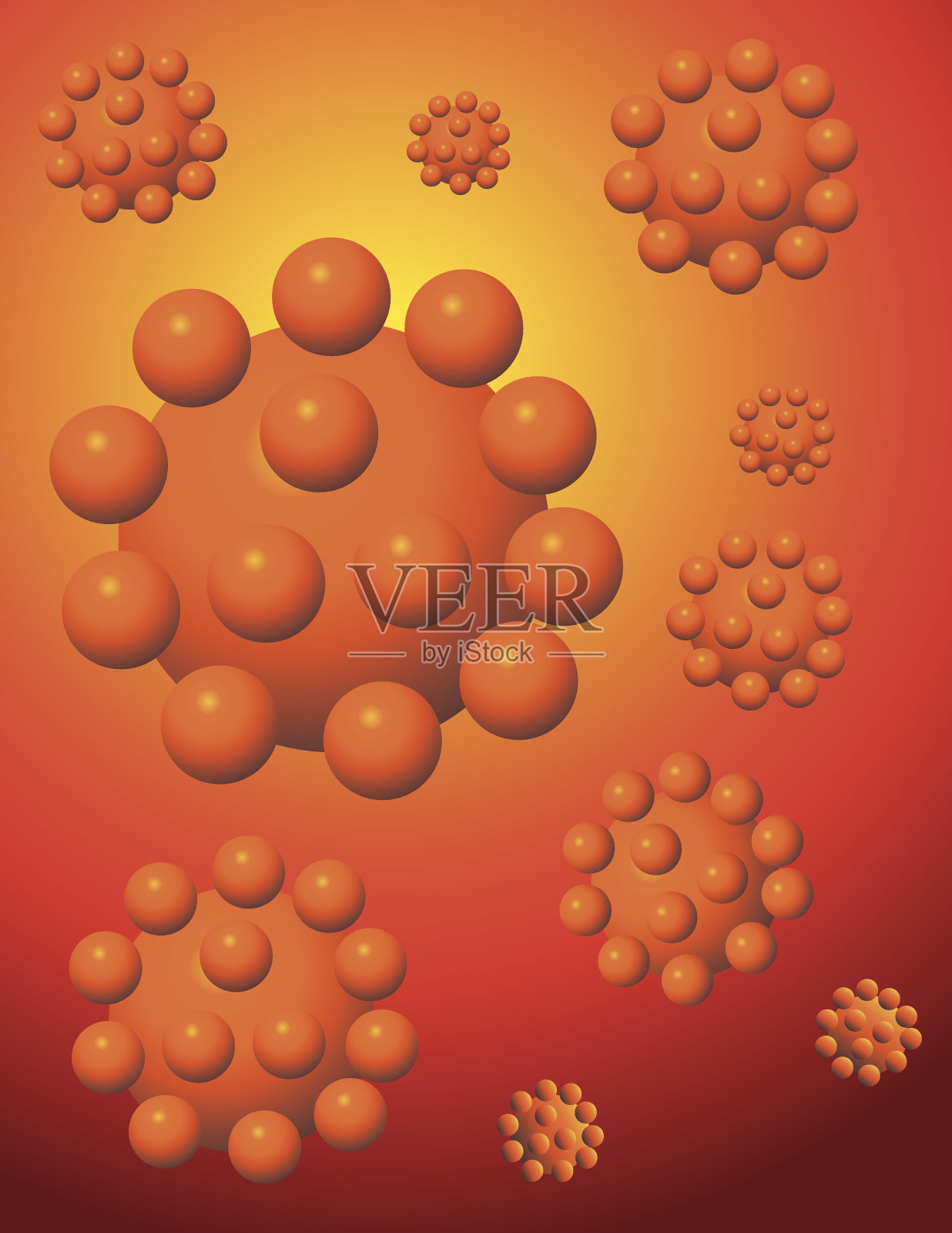 病毒插画图片素材