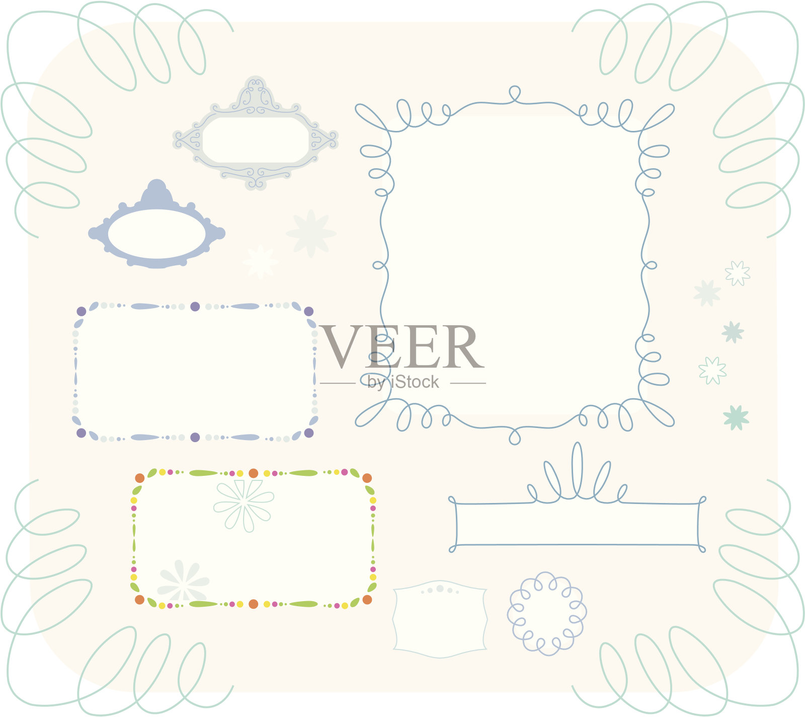 装饰性的边界插画图片素材