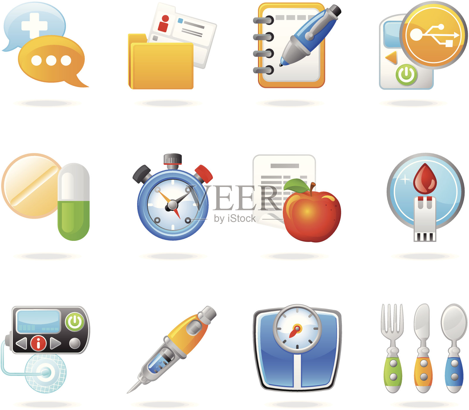 糖尿病管理软件图标图标素材