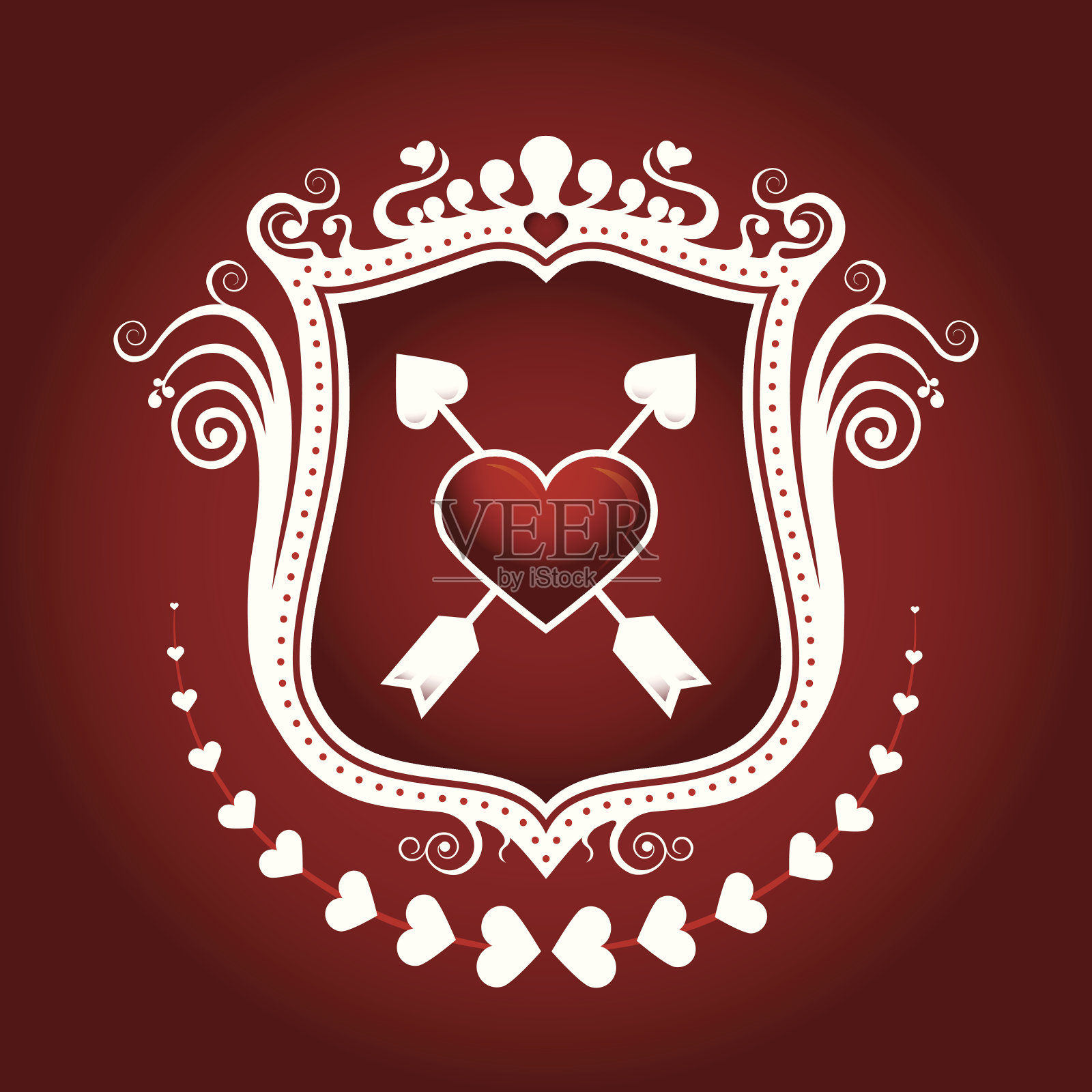 丘比特的波峰插画图片素材