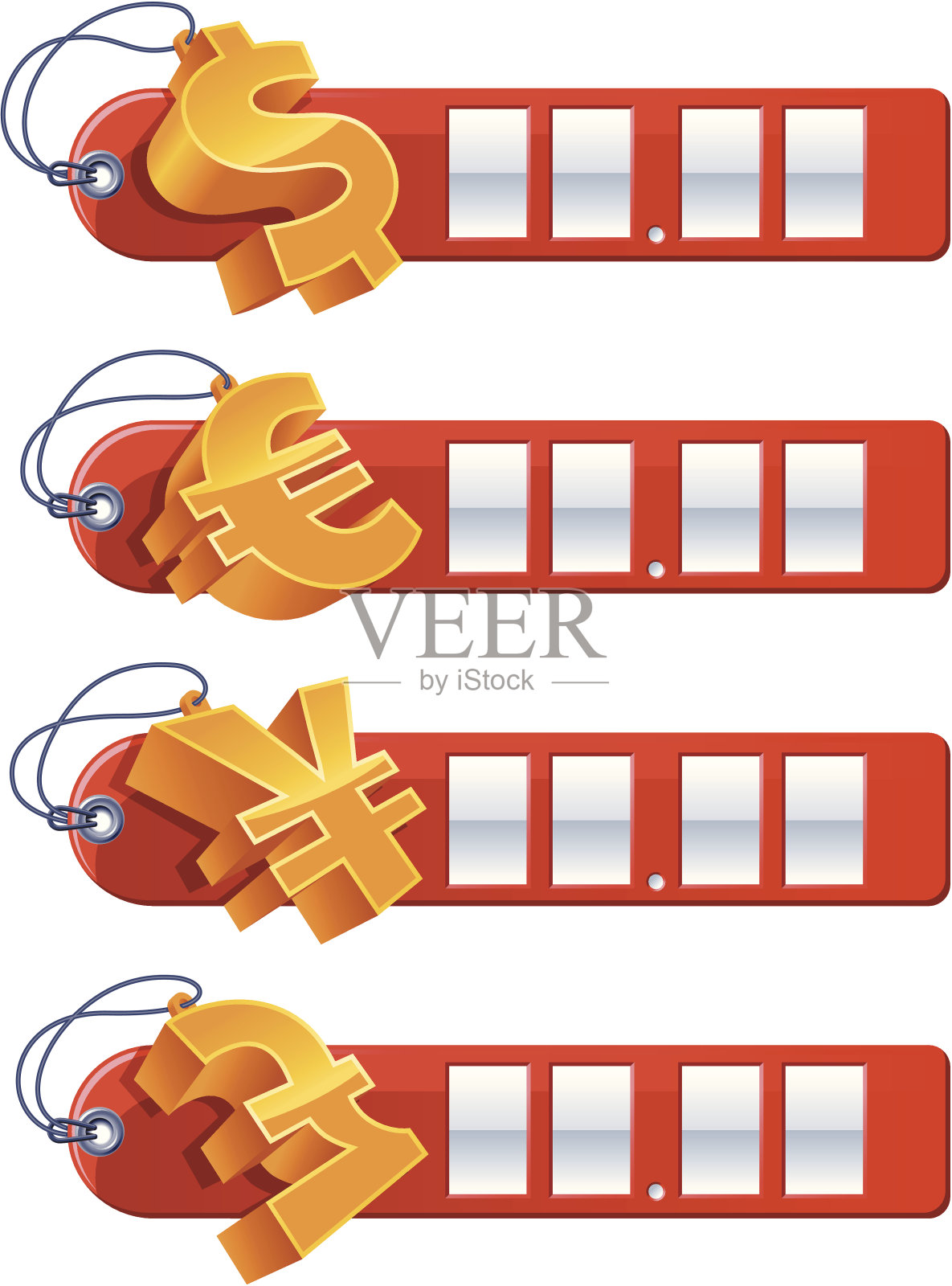 货币美元欧元日元英镑汇率设计元素图片