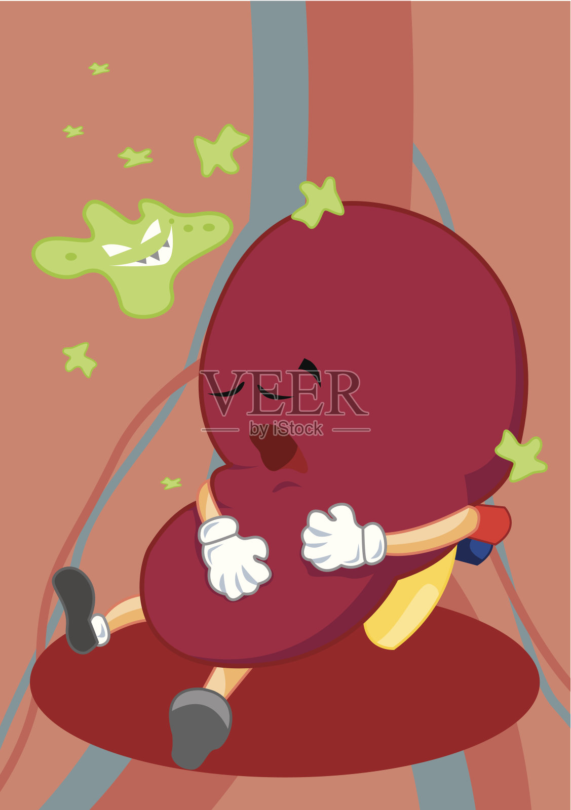 肾脏生病了设计元素图片