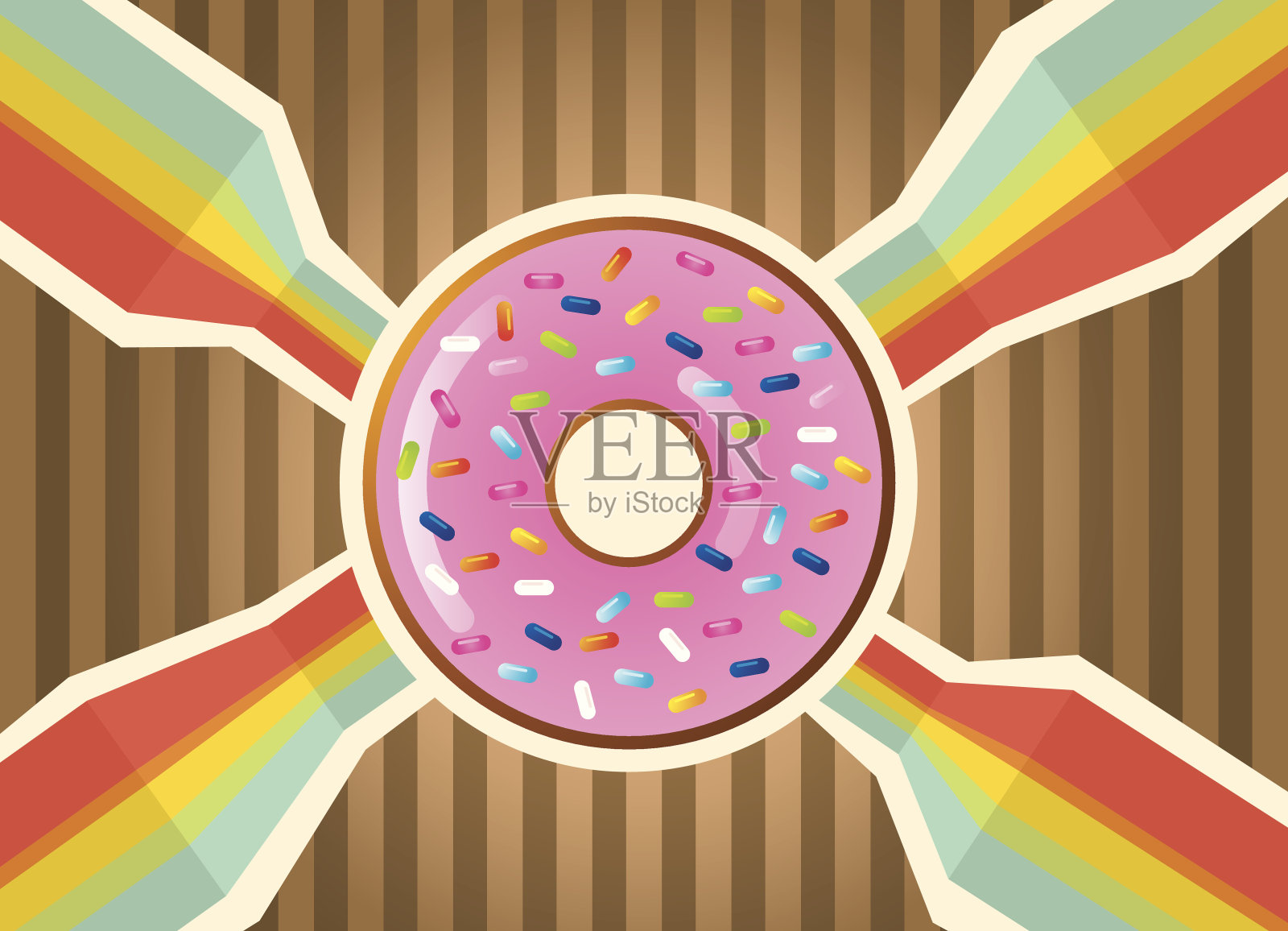 甜甜圈插画图片素材