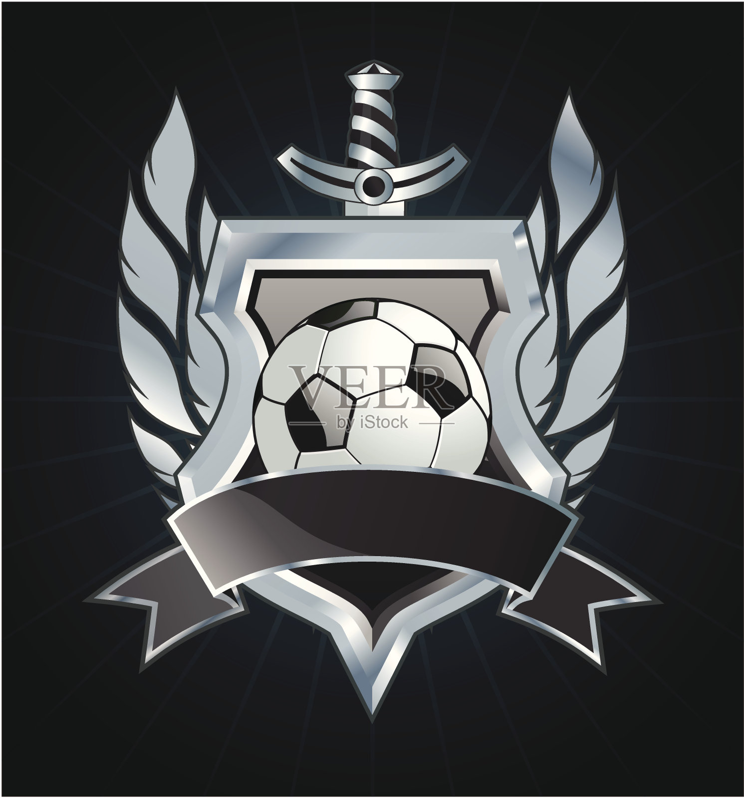 足球标志插画图片素材