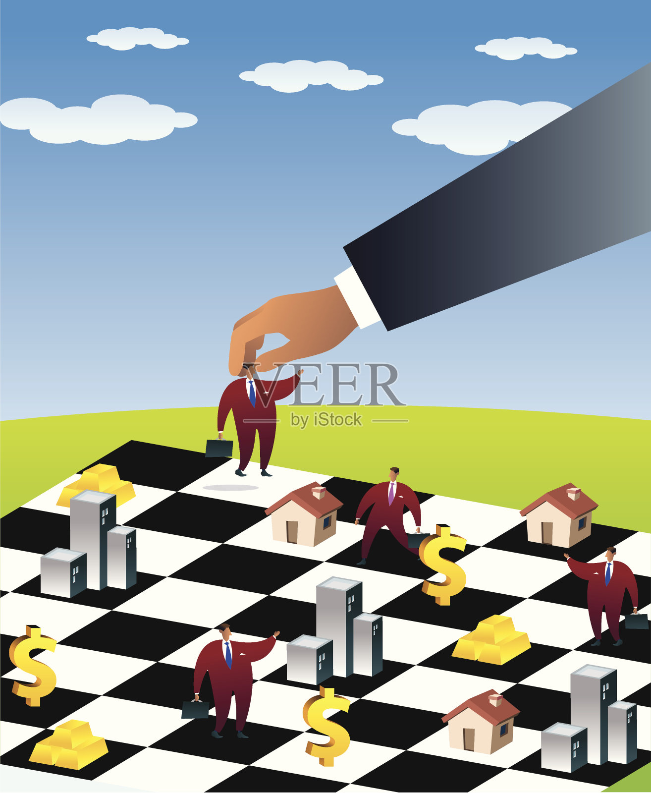 移动金融元素插画图片素材