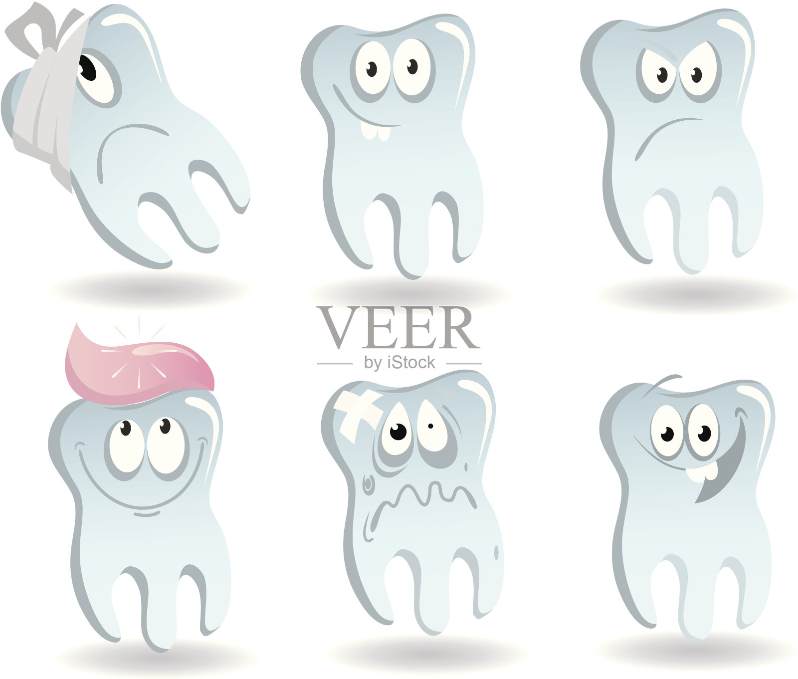 牙插画图片素材