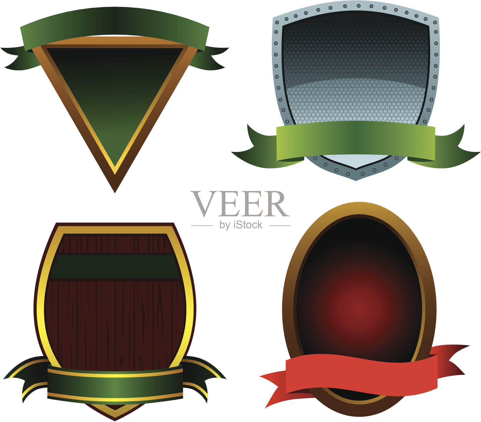 病媒标志收集插画图片素材