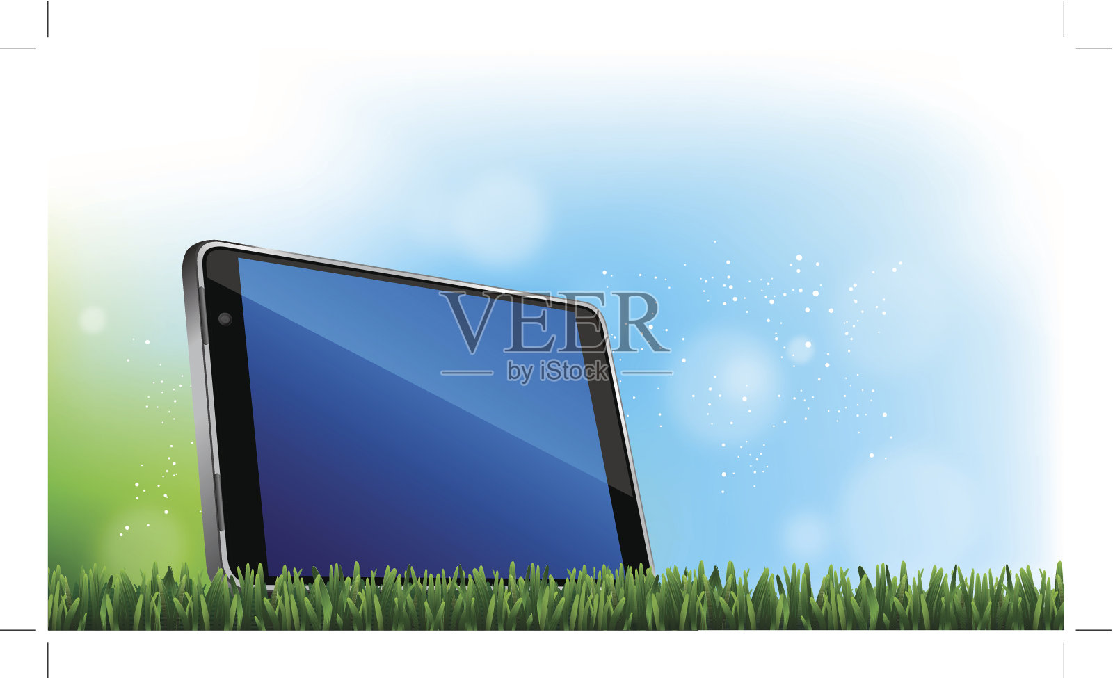 平板电脑插画图片素材