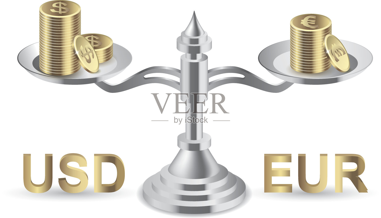 汇率插画图片素材