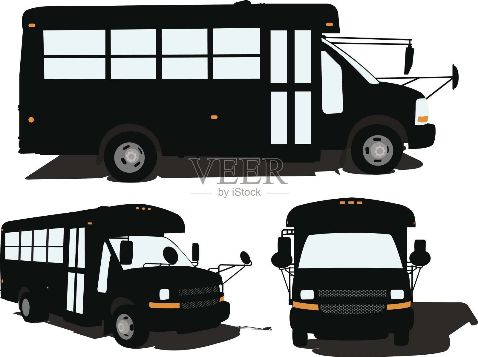 服务交通总线插画图片素材