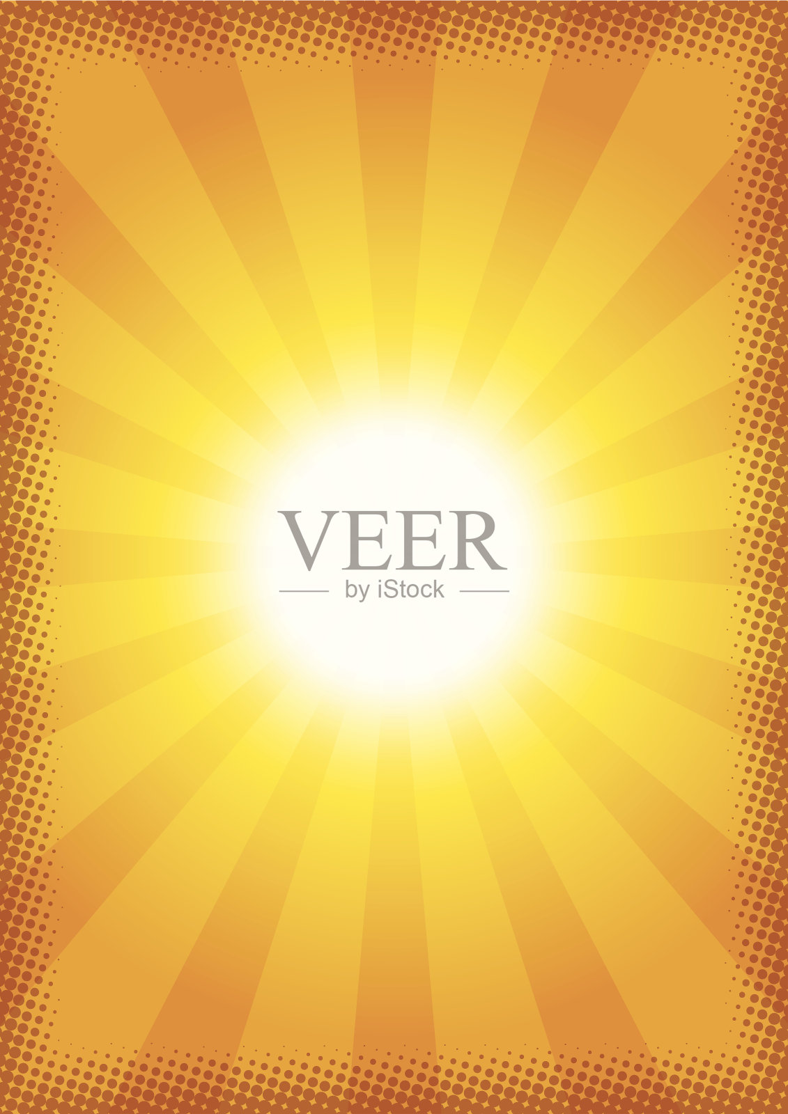 阳光的复古风格插画图片素材