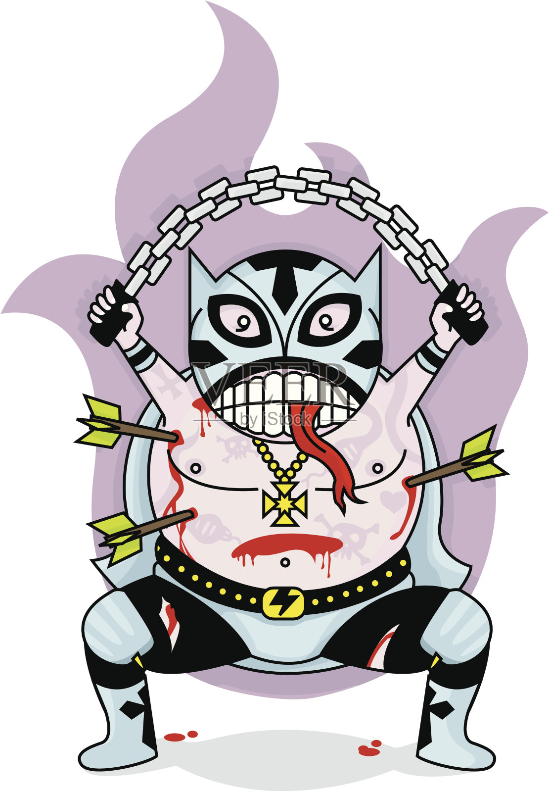 摔跤设计元素图片