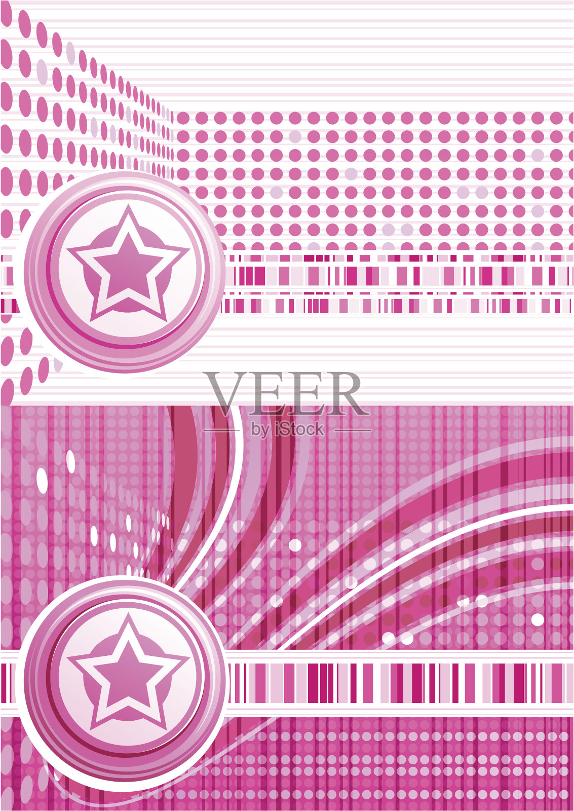 粉红色的恒星背景插画图片素材