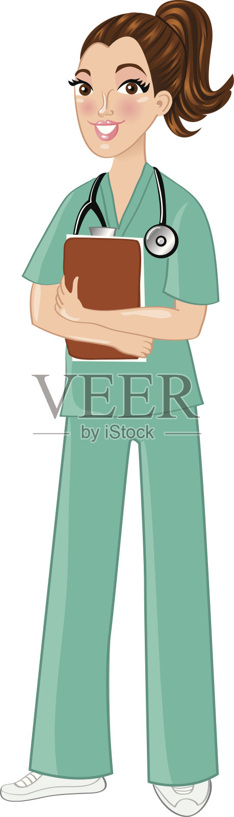 护士插画图片素材