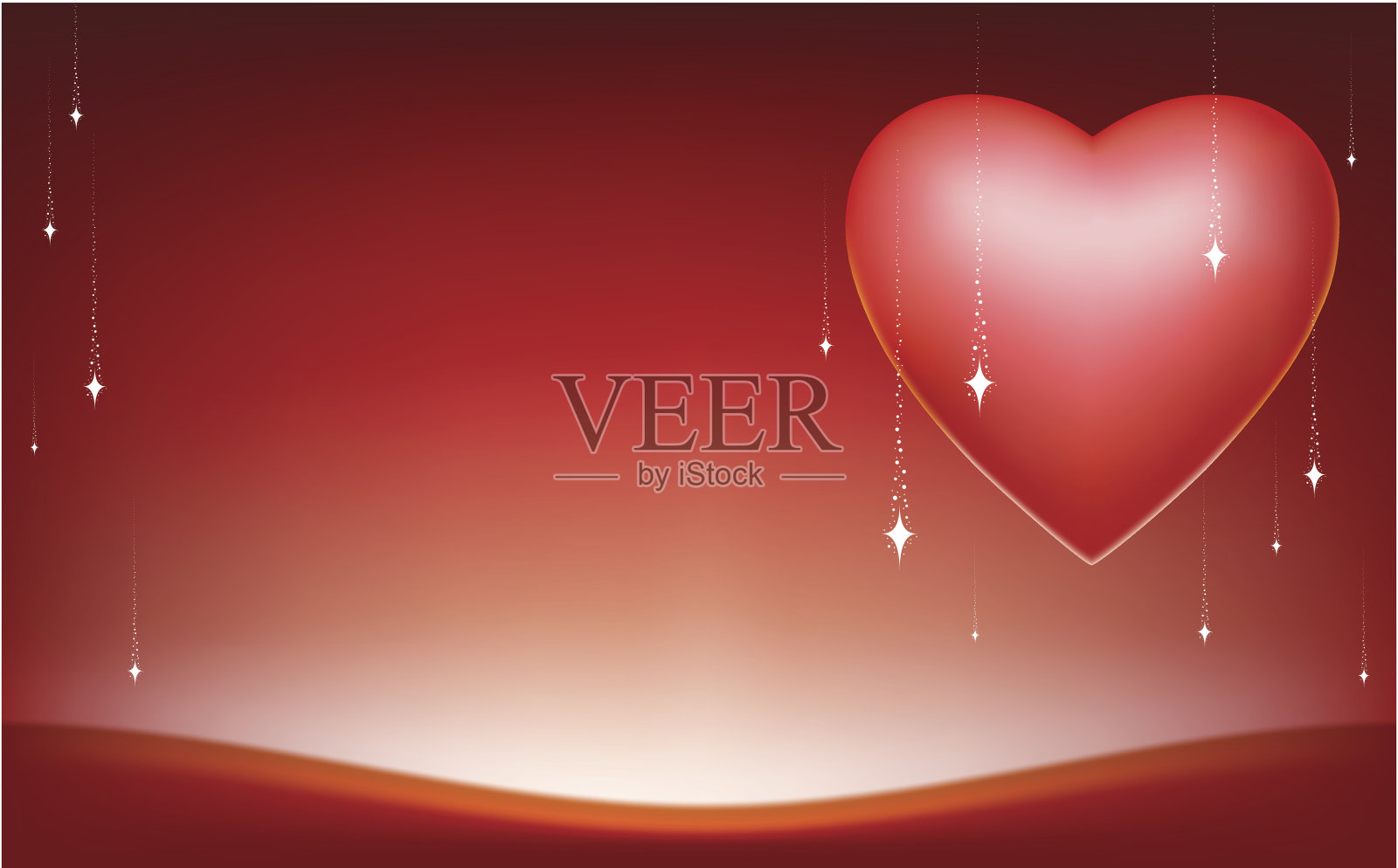 爱心卡片插画图片素材