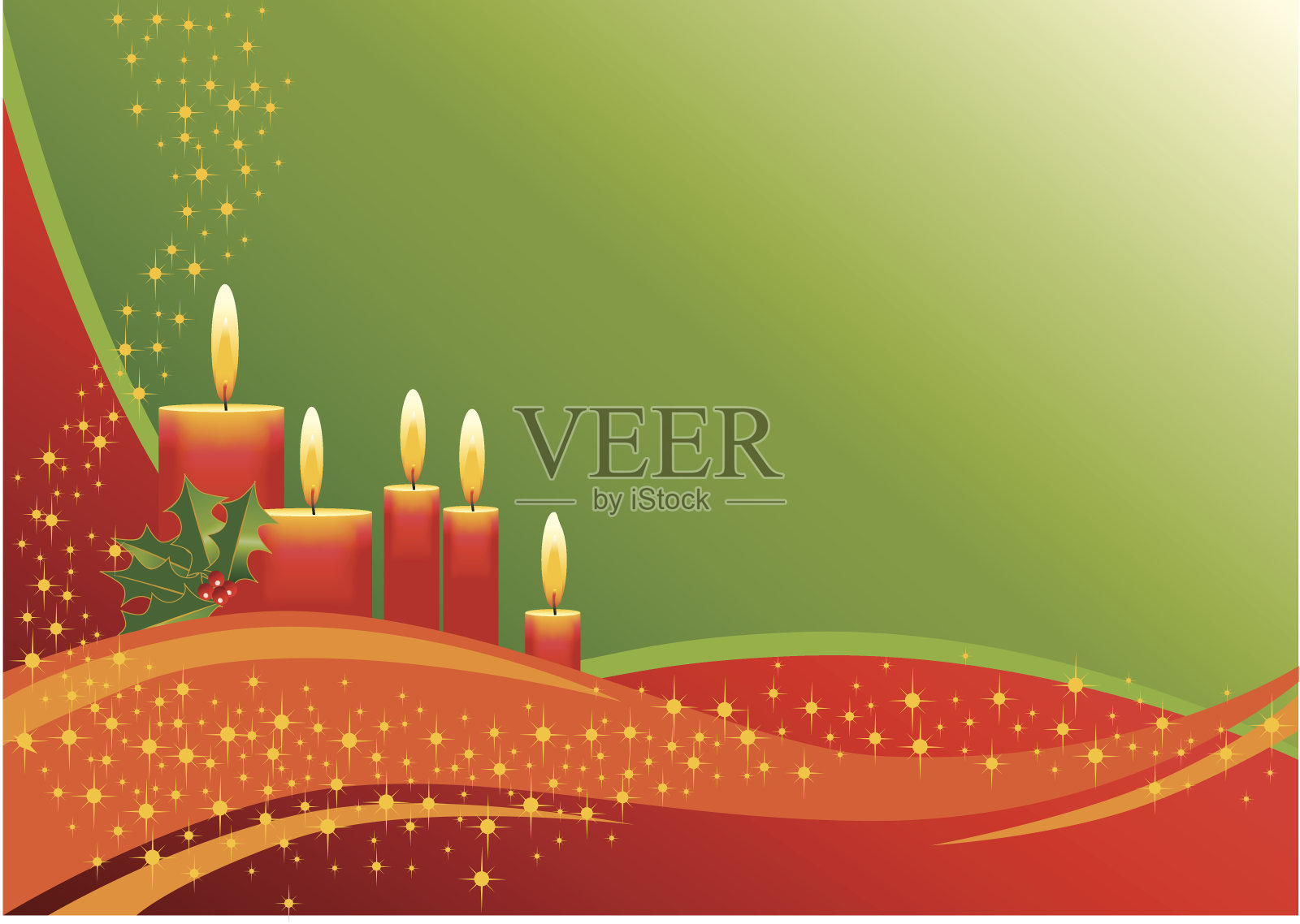 圣诞场景插画图片素材