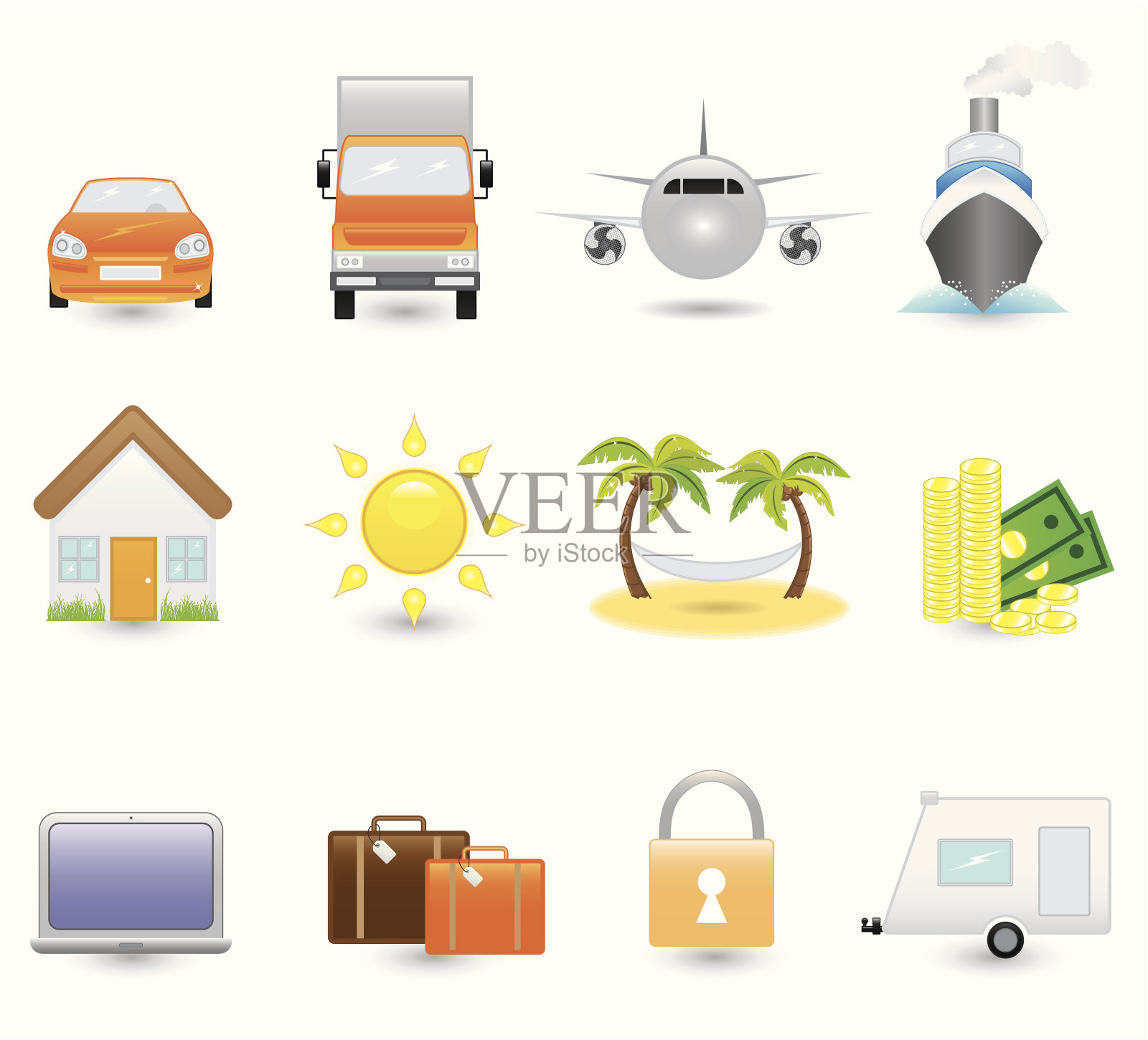 保险的图标图标素材