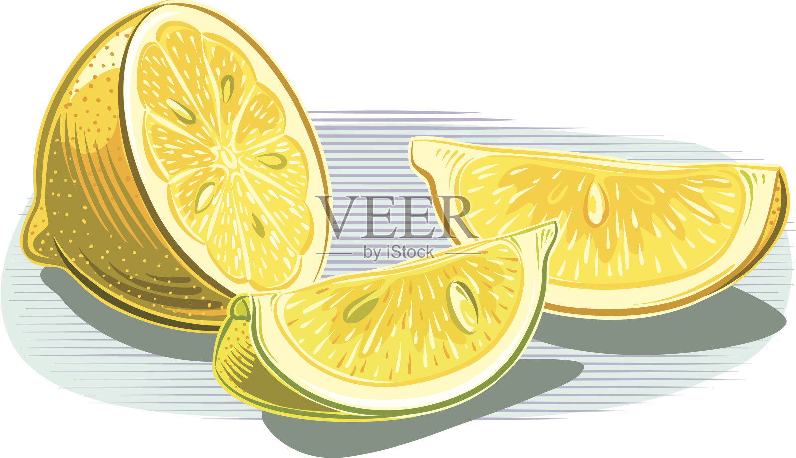 柠檬插画图片素材