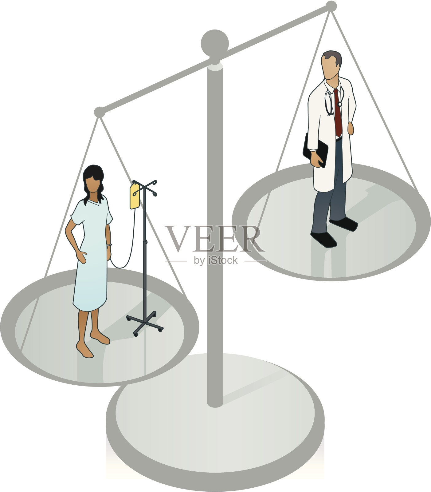 医疗事故说明插画图片素材