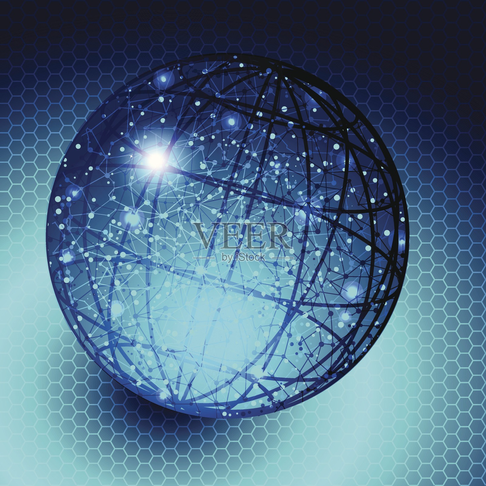 全球连通性插画图片素材