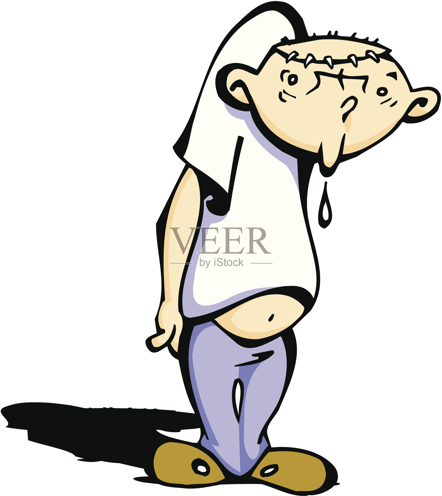 叶切断术的男孩设计元素图片