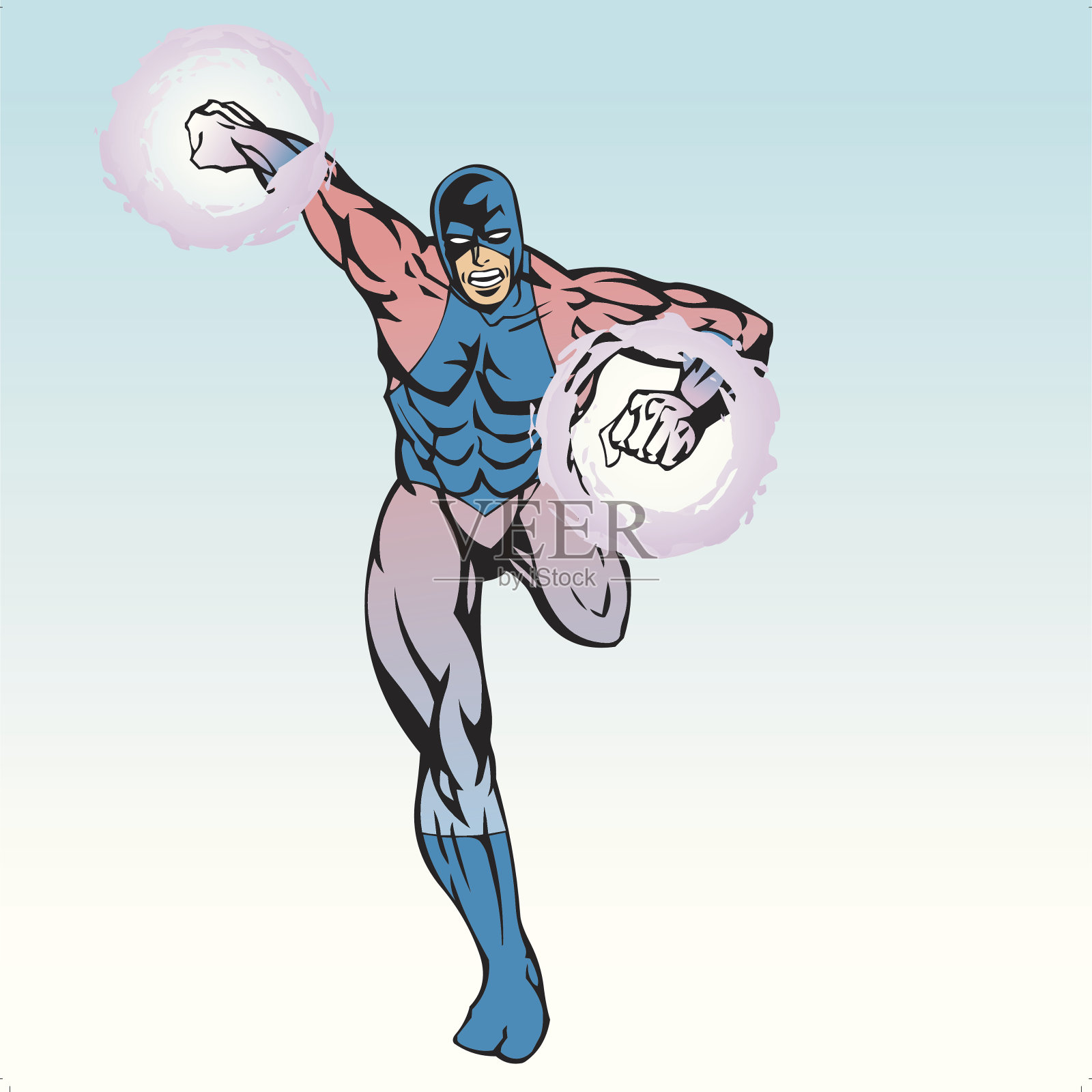 超级英雄X插画图片素材