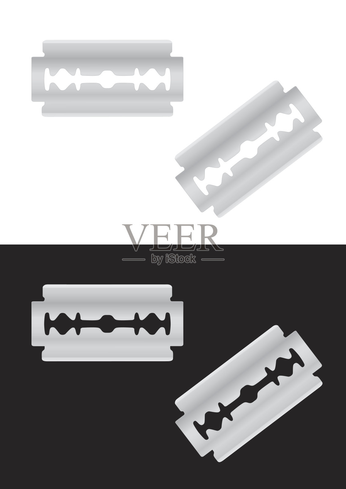 剃须刀片插画图片素材