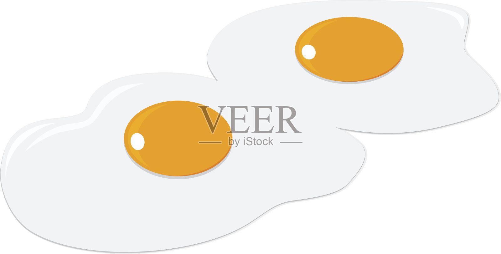 两个煎蛋设计元素图片