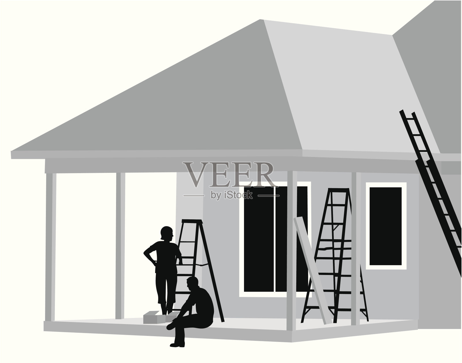 装修插画图片素材