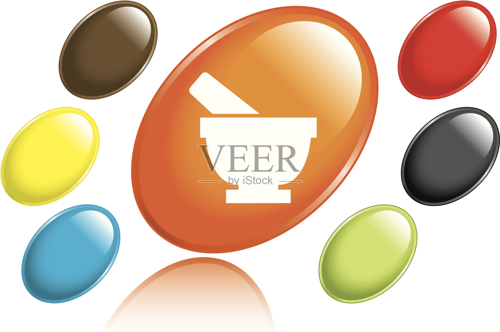 药房图标插画图片素材