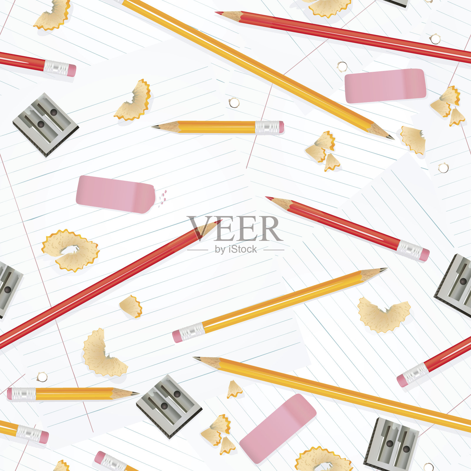 回到学校背景模式插画图片素材