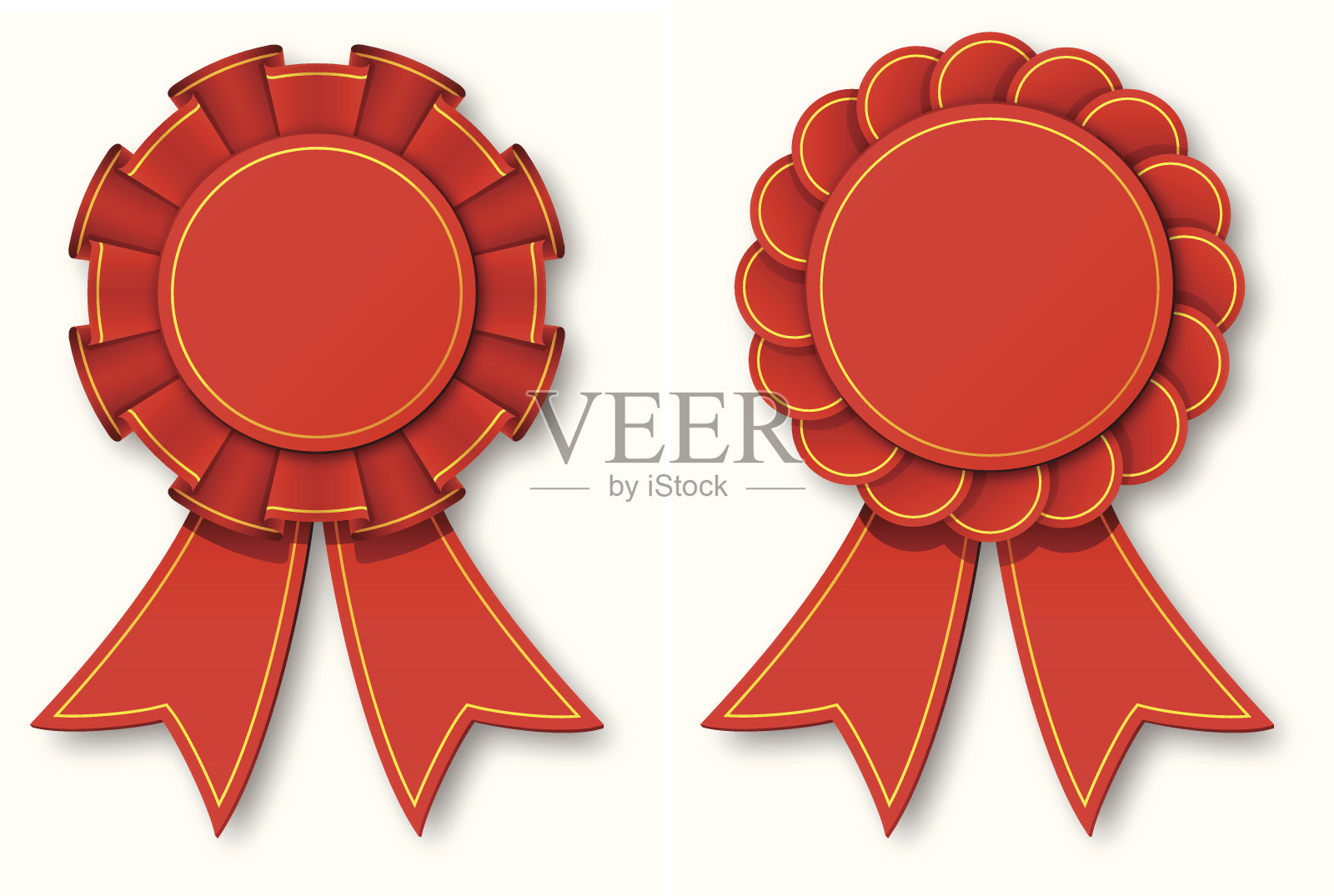 红色的印章插画图片素材