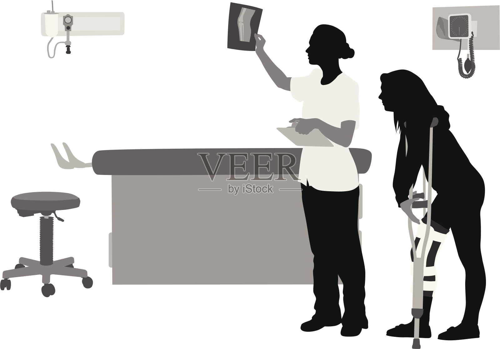 诊断插画图片素材