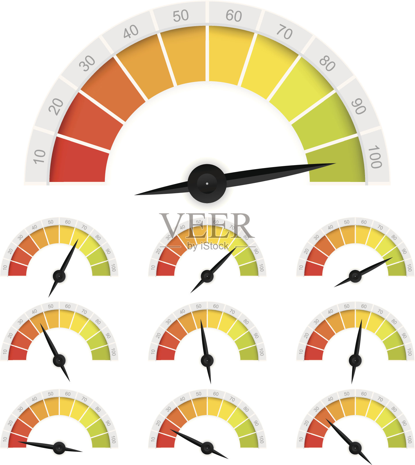 矢量百分比排名图插画图片素材