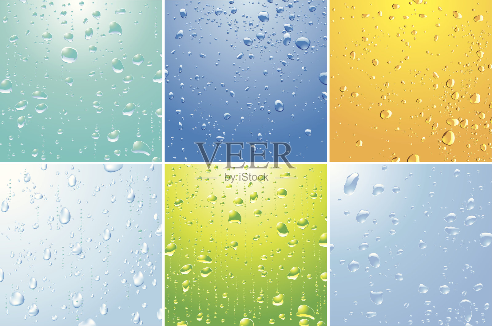 水滴插画图片素材