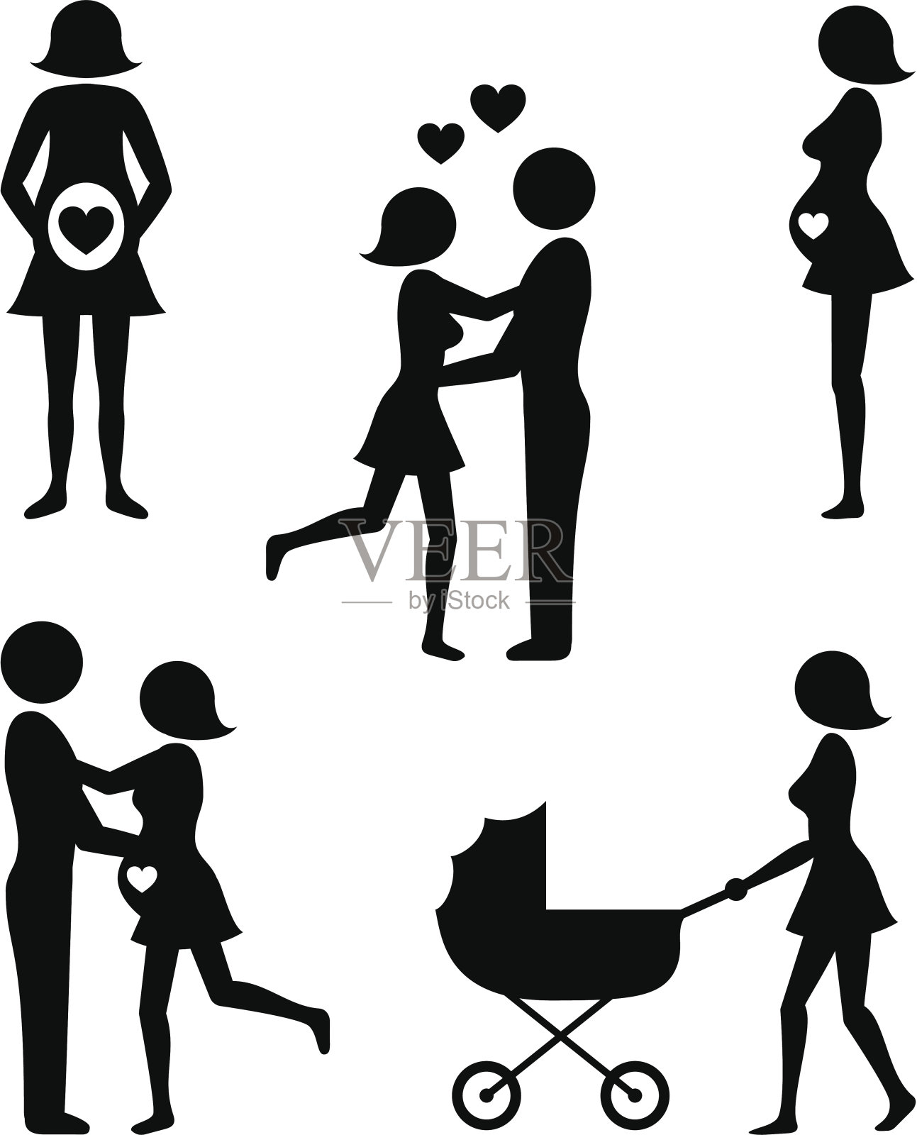 爱和怀孕设计元素图片