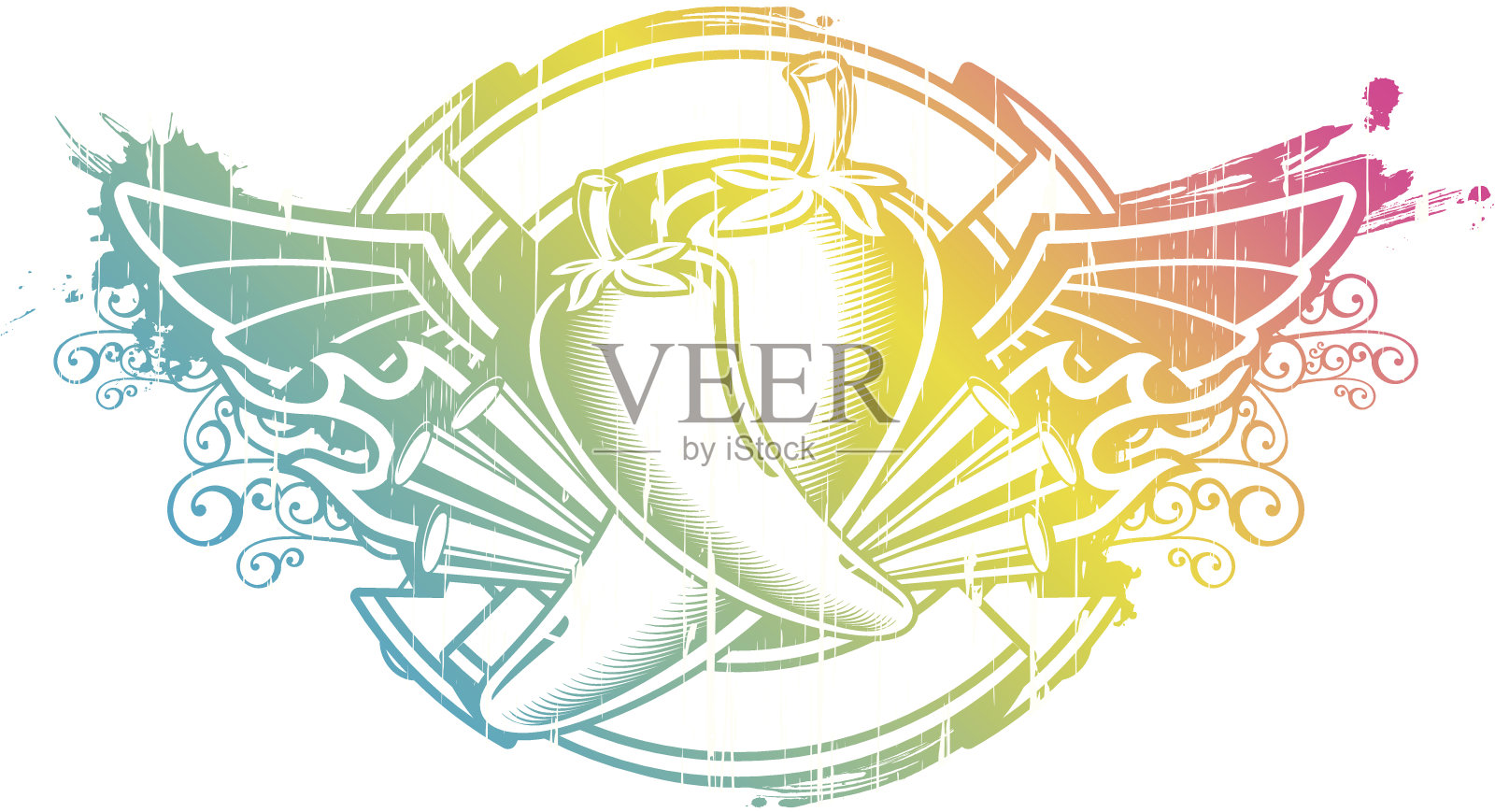 辣椒的象征插画图片素材