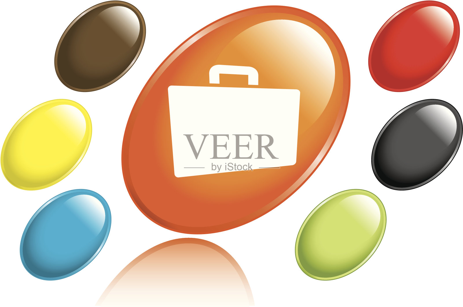 医疗公文包图标插画图片素材