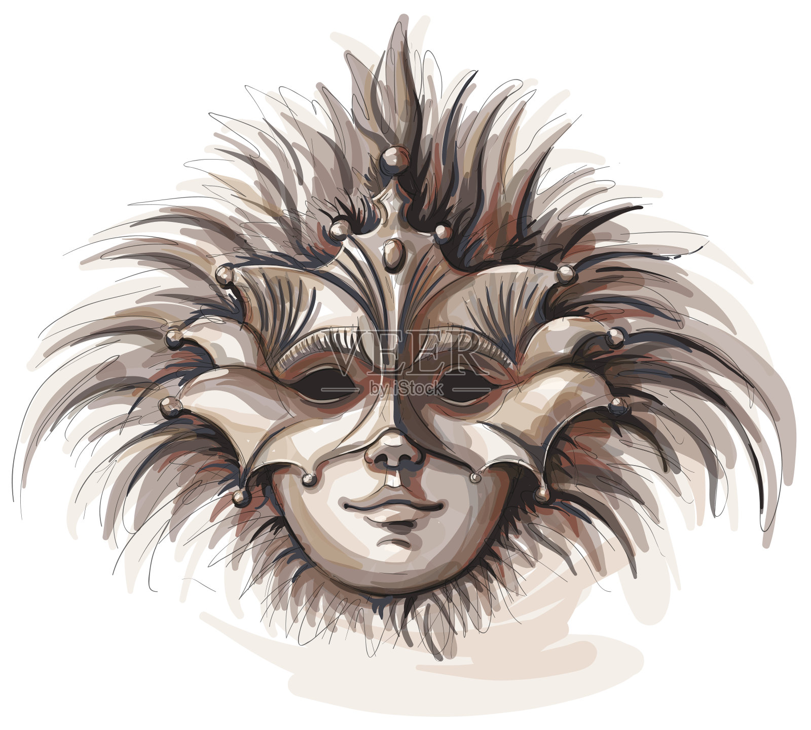 面具设计元素图片