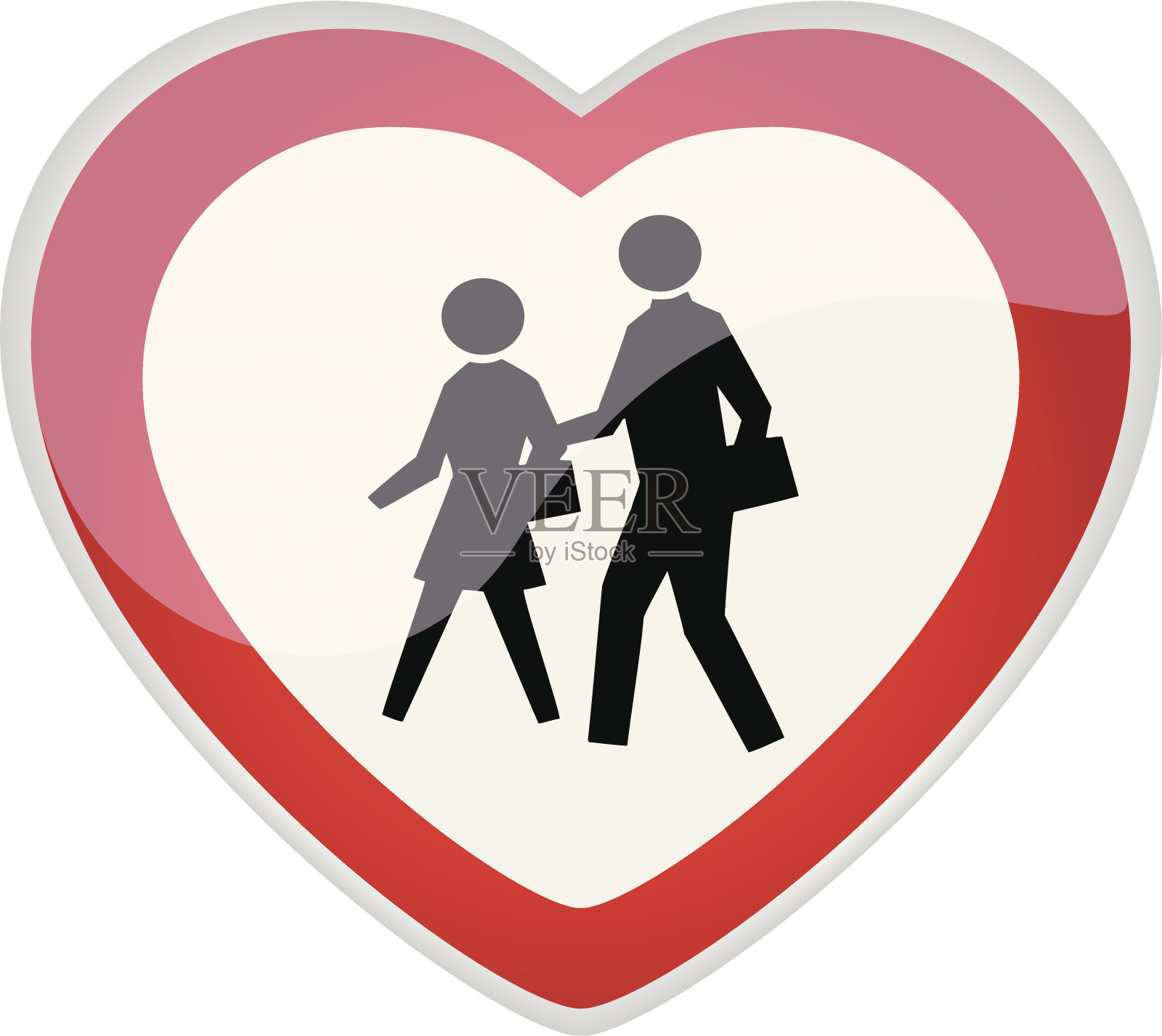 回到学校-路标插画图片素材