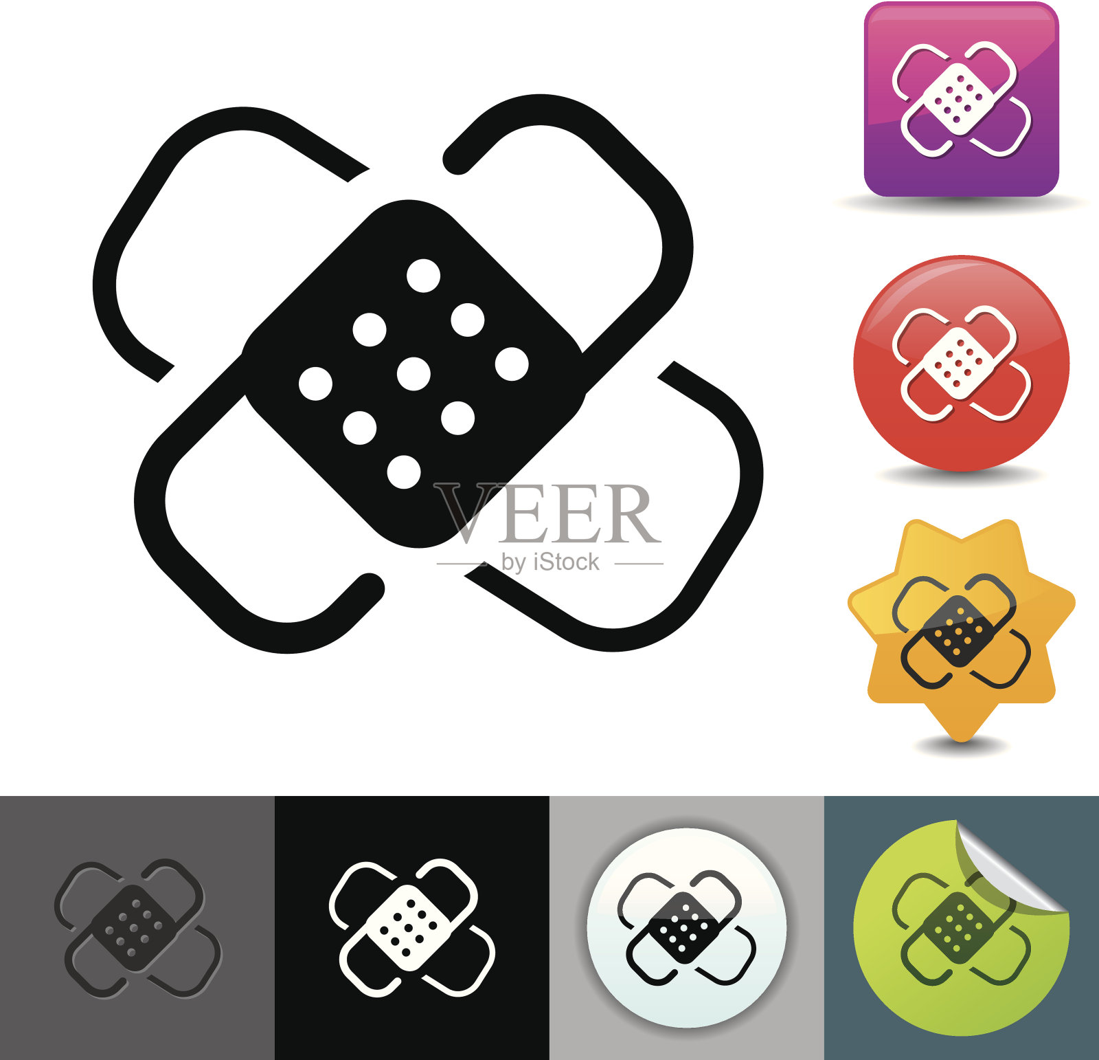 胶粘绷带图标|征集系列图标素材