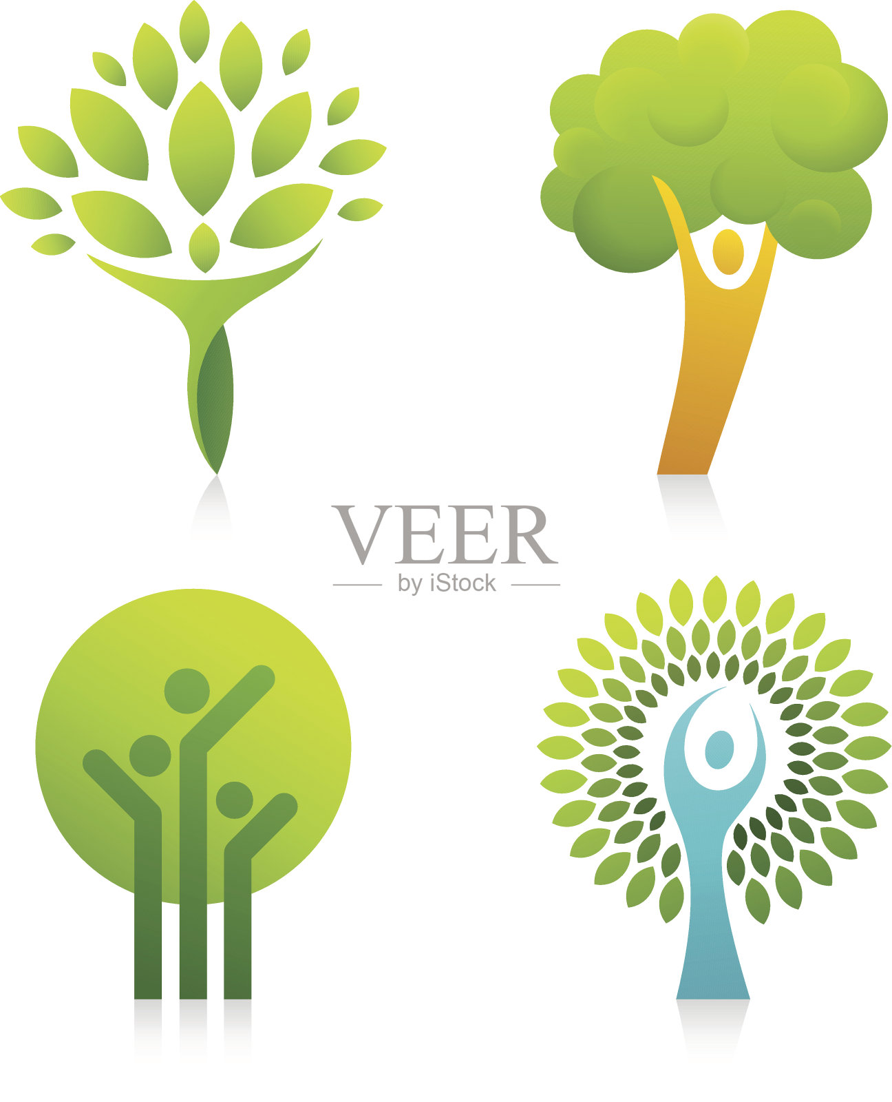 人树插画图片素材