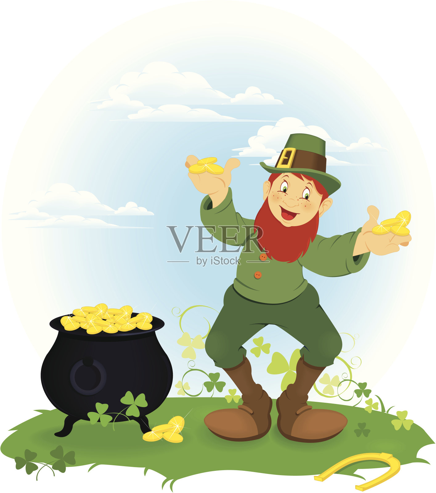 快乐的小妖精设计元素图片