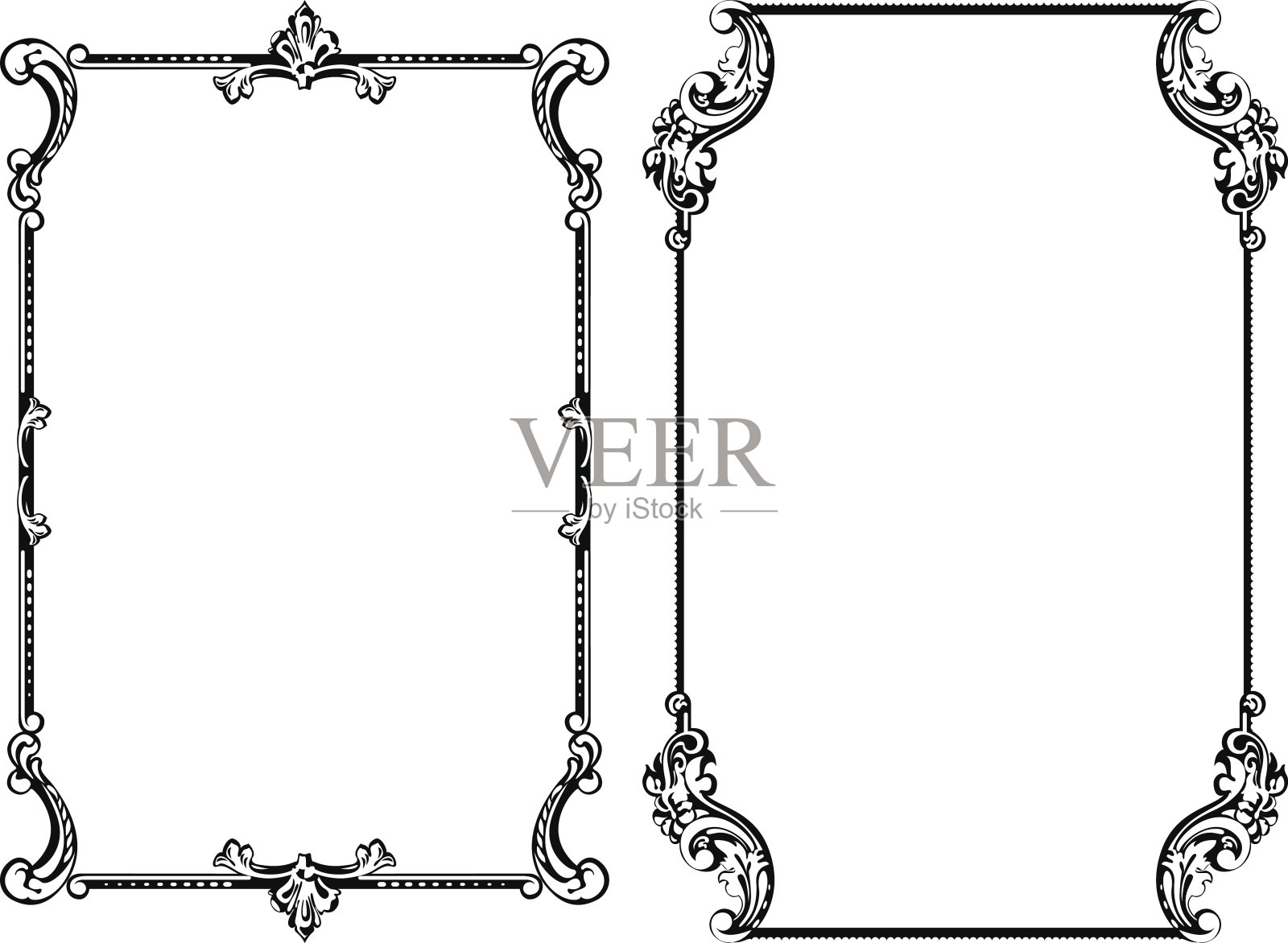 两个坐标系插画图片素材