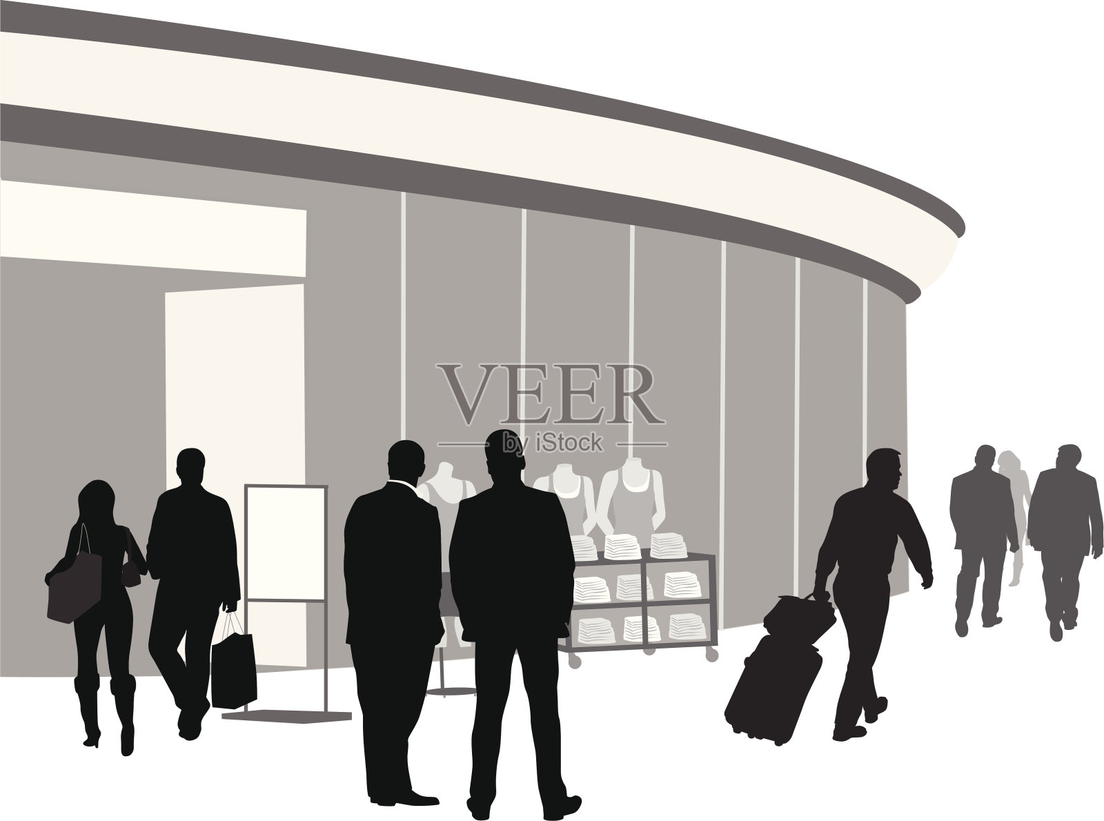 商店插画图片素材