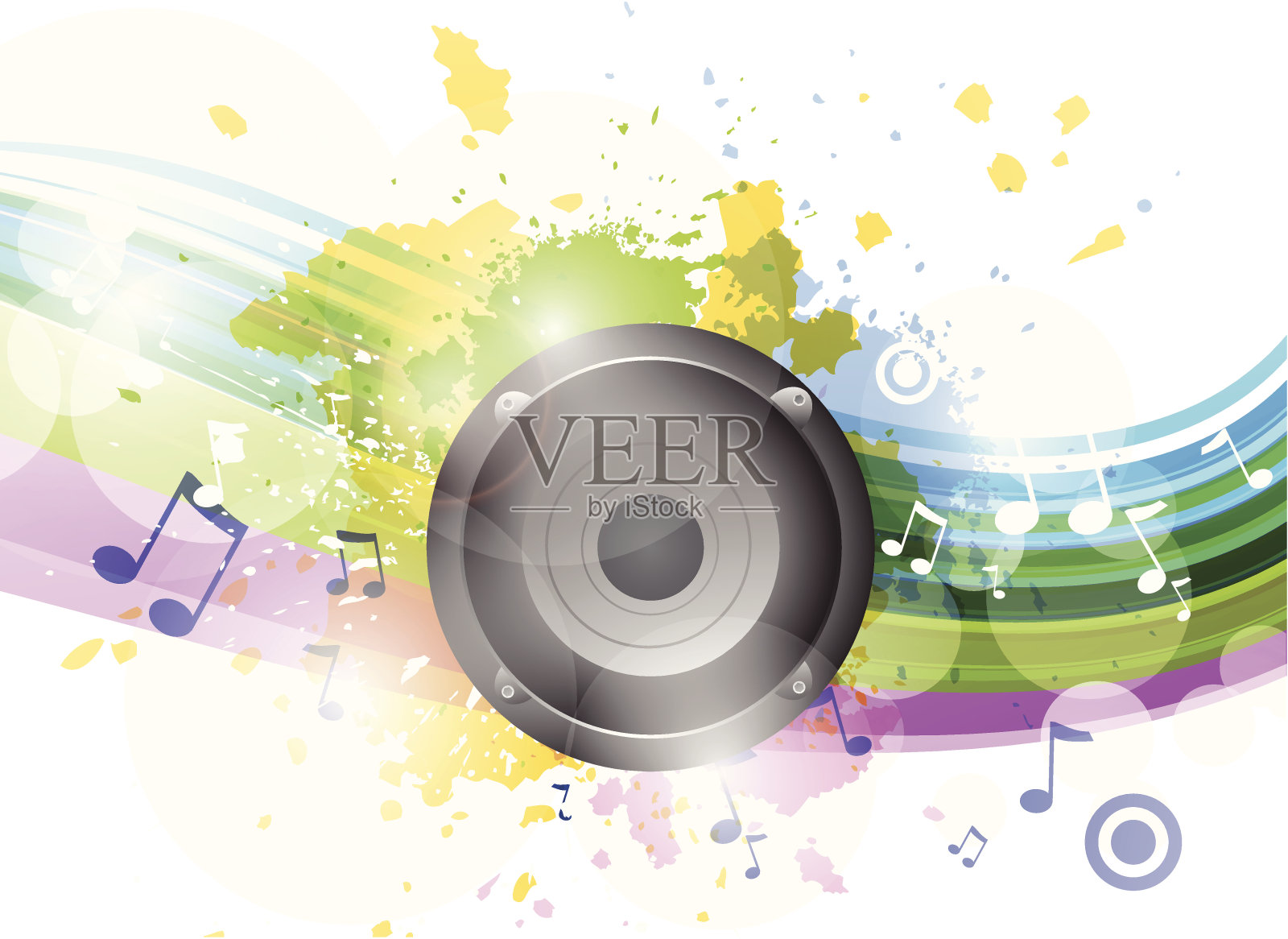 抽象的音乐背景插画图片素材