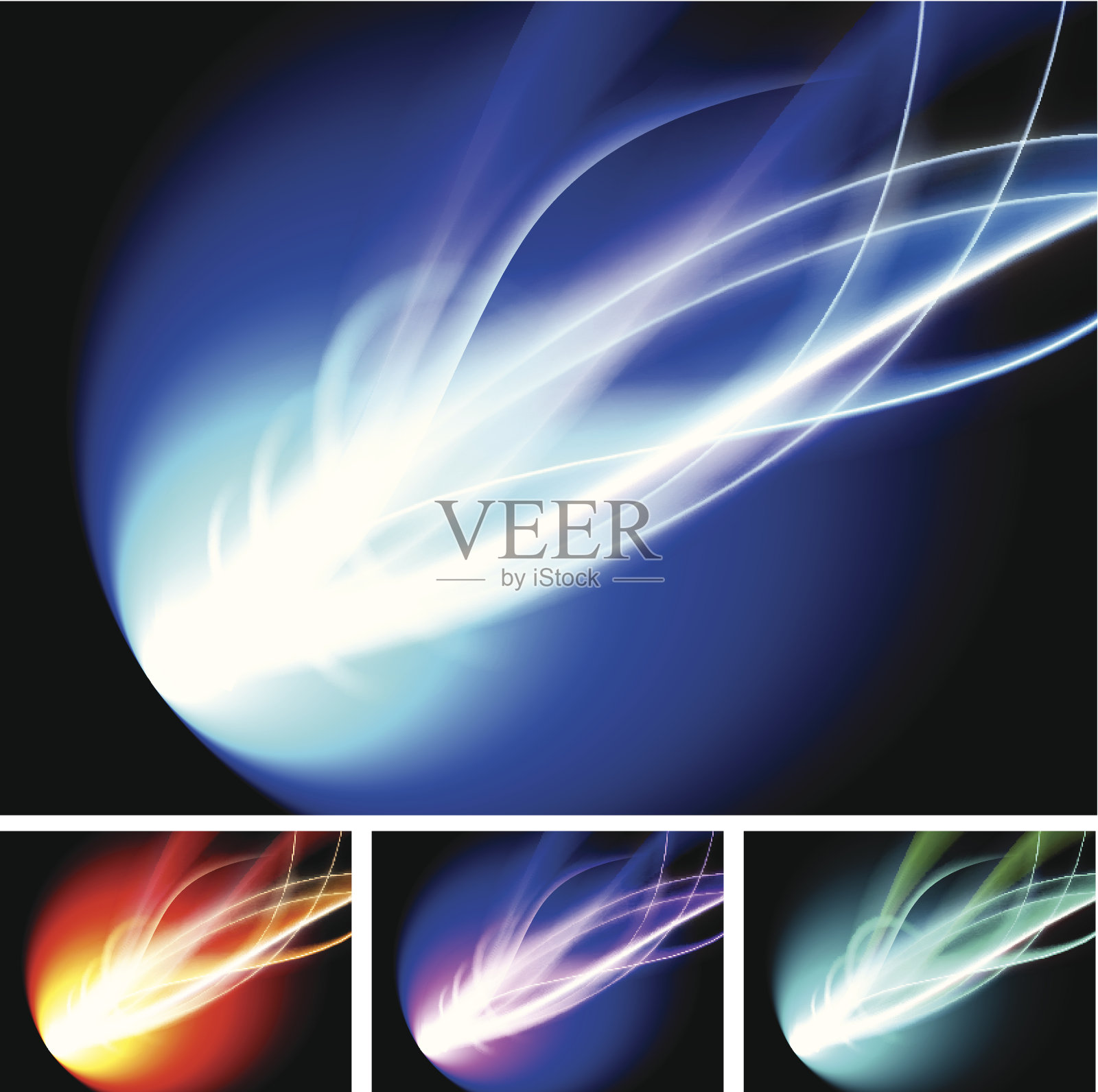 抽象的光火和火焰背景插画图片素材